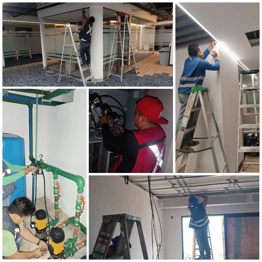 Quiénes somos trabajando plomeria y electricidad en Playa del Carmen