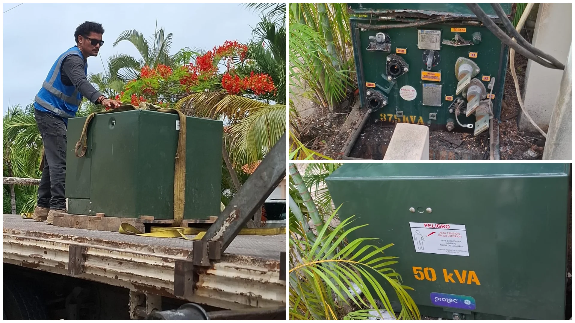 Transformadores de pedestal en Playa del Carmen